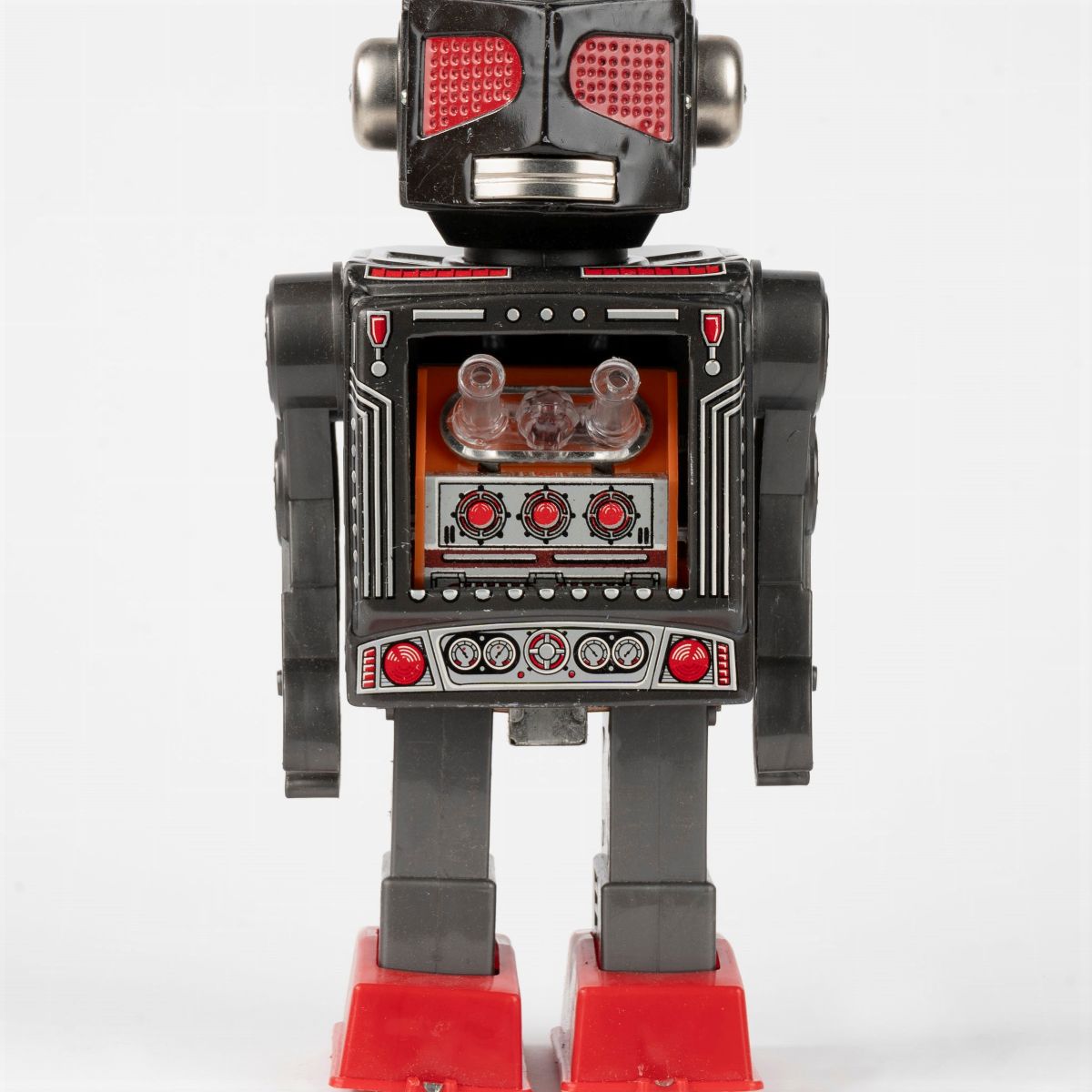 Sh Horikawa - Giocattolo d'epoca, Attacking Martian in plastica con funzionamento a batteria