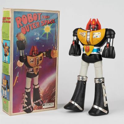 Robot From Outer Space, giocattolo in plastica con scatola originale