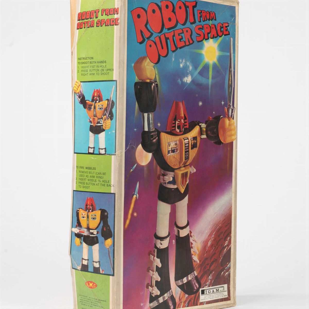 Daikengo Smc - Robot From Outer Space, giocattolo in plastica con scatola originale