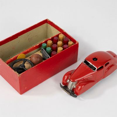 Automobile guidabile a distanza, giocattolo a molla, 1935, Germania