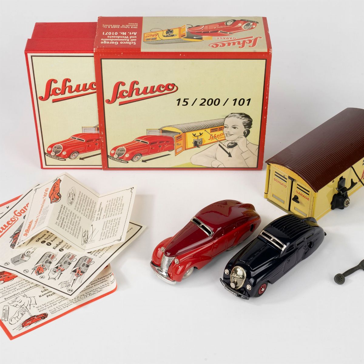 Schuco - Garage with cars model 15/200/101 2000 | Vintage