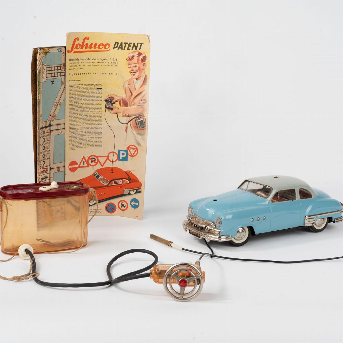 Schuco - Auto Elektro Ingenico 5311, Giocattolo elettrico a batteria con scatola e istruzioni