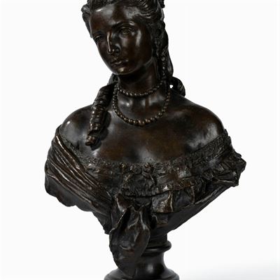 Busto in Bronzo Raffigurante la Regina Margherita, Secolo XX