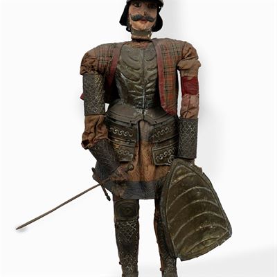 Pupo Siciliano Raffigurante Paladino, Catania Fine Secolo XIX