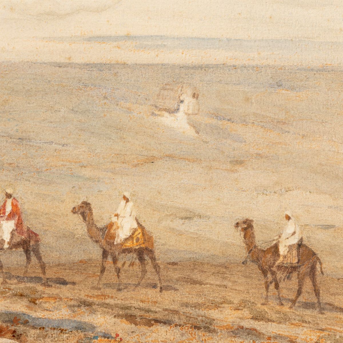 Filippo Carcano - Panorama Egiziano, la Piramide e la Sfinge