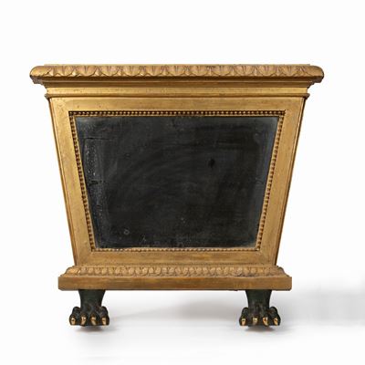 Specchiera in Legno Intagliato e Dorato, Inizi Secolo XIX