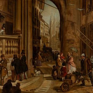 Gritti Giacomo - Popular life in Milan