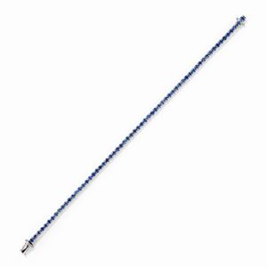 Bracciale tennis con zaffiri