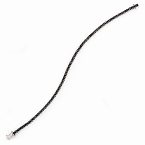  - Bracciale tennis con diamanti neri