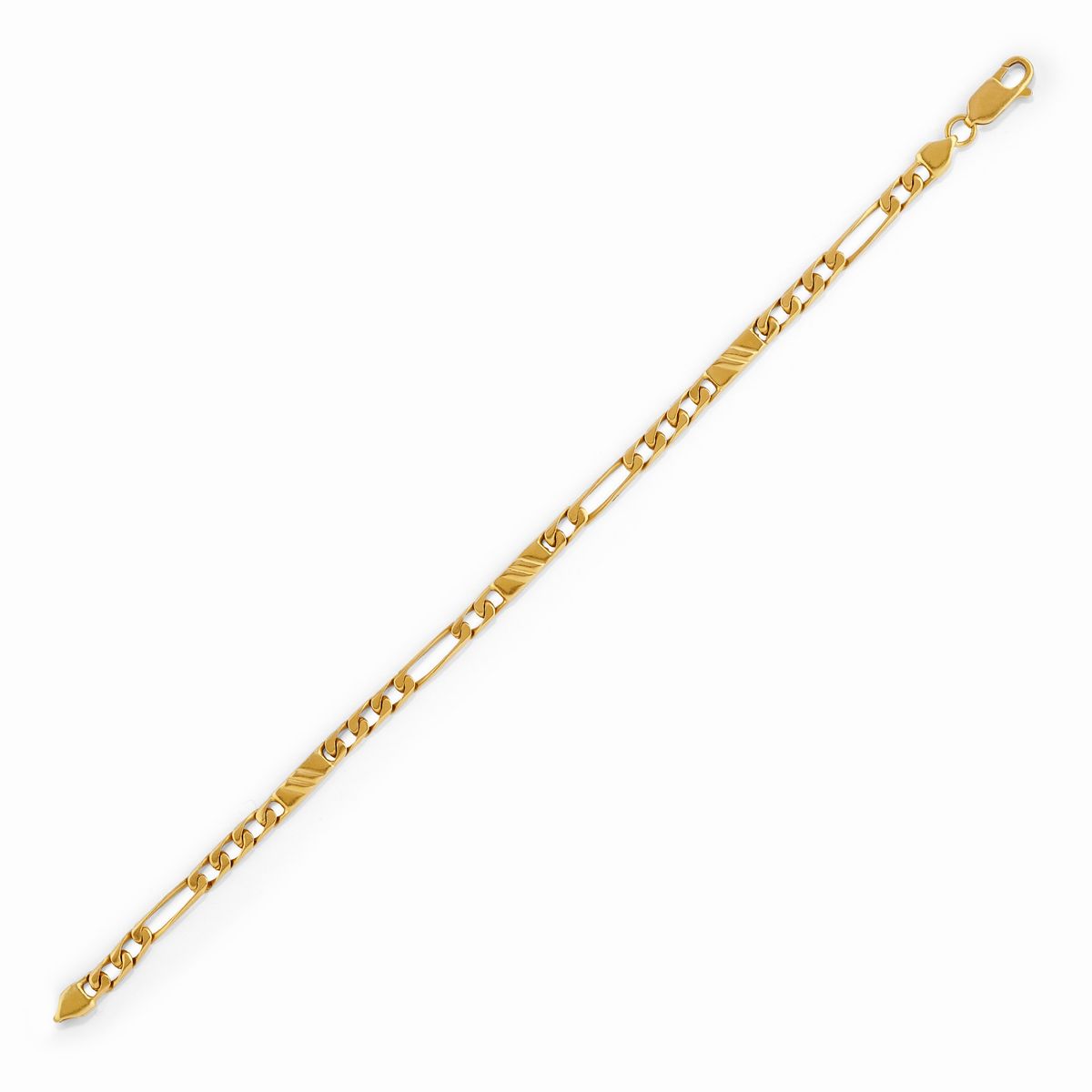 Collana e bracciale in oro giallo 18k