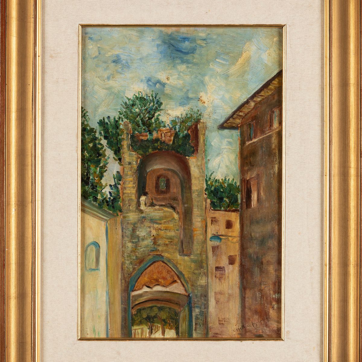 Giuseppe Cesetti - Scorcio di Tuscania
