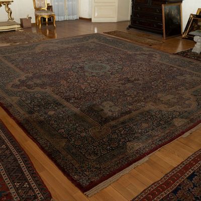 Tappeto Persiano Kashan, Secoli XIX-XX
