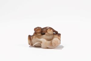  - Russet jade carving, China, 19th century