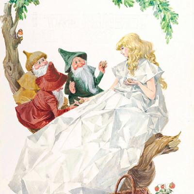 I tre nanetti del bosco – tempera su cartone