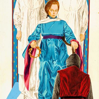 Illustrazione originale per 'Ivanhoe', tempera su cartone