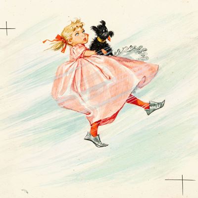 Illustrazioni per 'Il mago di Oz' - matita, acquerello e tempera su cartoncino sagomato, 1957