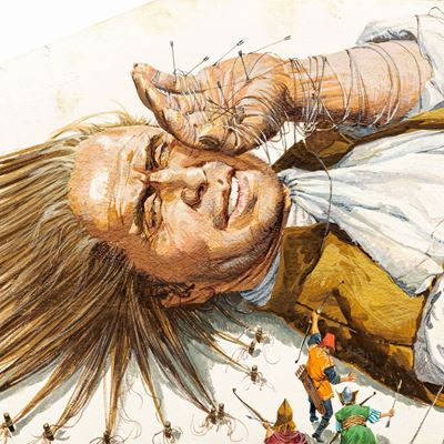 I viaggi di Gulliver - tempera su cartone sagomato