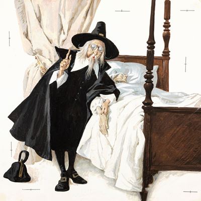 I viaggi di Gulliver, tempera su cartone