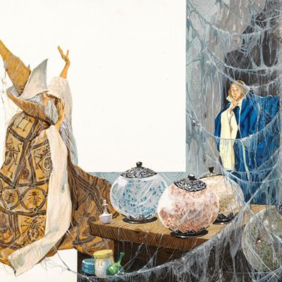 I viaggi di Gulliver, tempera su cartone