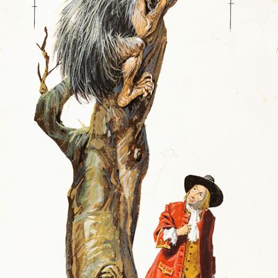 I viaggi di Gulliver, tempera su cartone