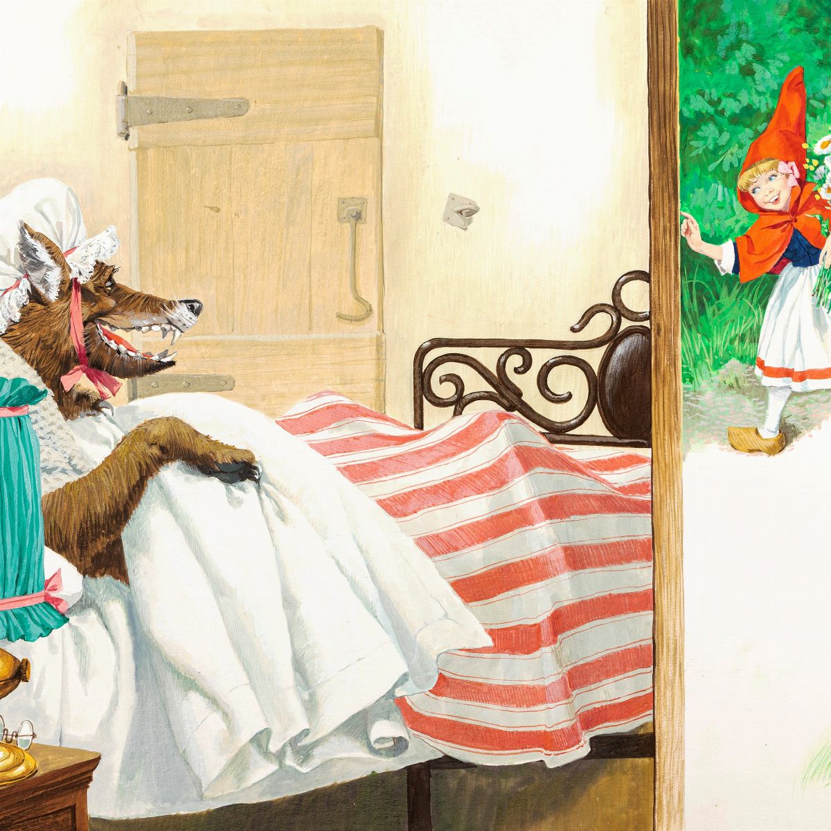 Little Red Riding Hood Wolf Illustration Little Red Riding Hood And
