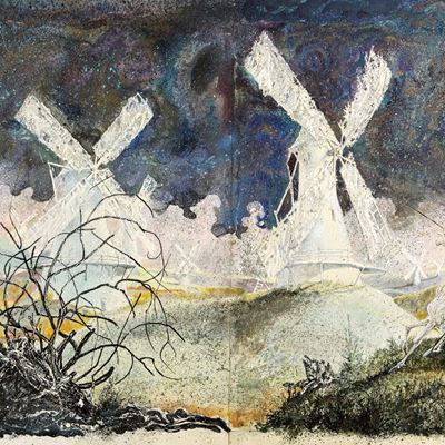 Don Chisciotte - tempera su cartone