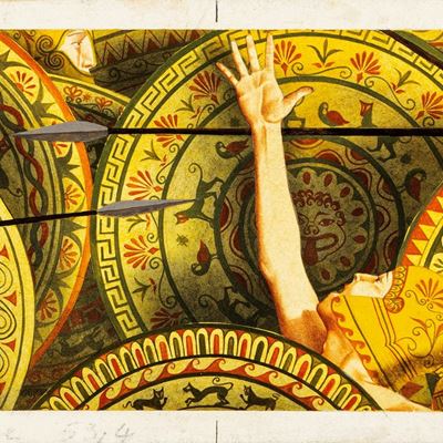 Miti greci, tempera su cartone