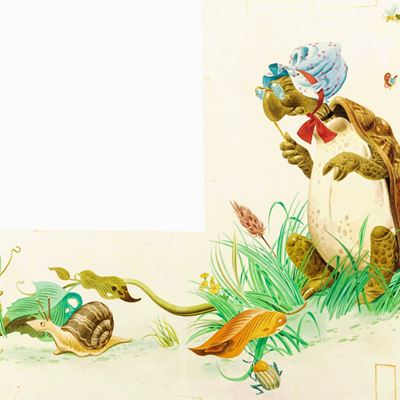 Lupatelli, Dodici racconti meravigliosi della Regina Fabiola, tempera su cartone sagomato