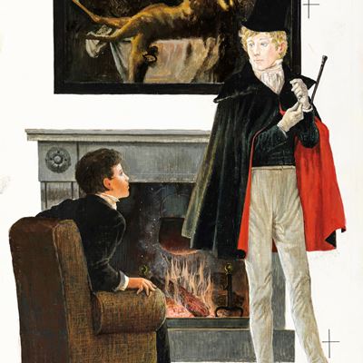 Illustrazione per 'David Copperfield', tempera su cartone