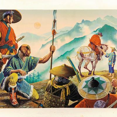 Rizzato, Fiabe dell'antica Cina, tempera su cartone
