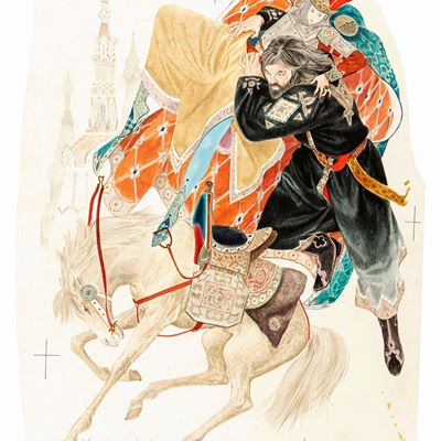 Fiabe russe - Illustrazione originale del 1964