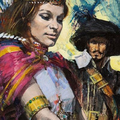 La regina dei Caraibi, tempera su cartone