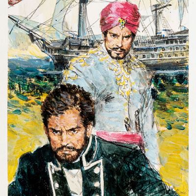 Il Re del Mare, tempera su cartone