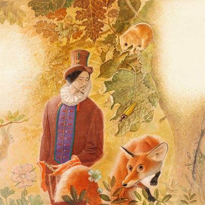 L'uccello d'oro - matita, pastelli e tempera su cartone