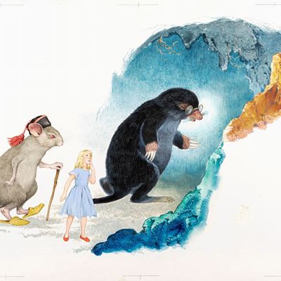 Pollicina, tempera su cartone