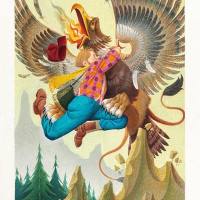La Ballata di Paul Bunyan, tempera su cartone
