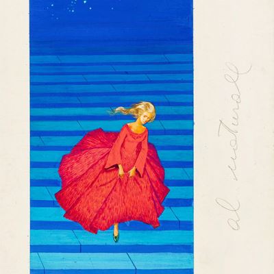 Illustrazione per 'Fiabe francesi', tempera su cartone