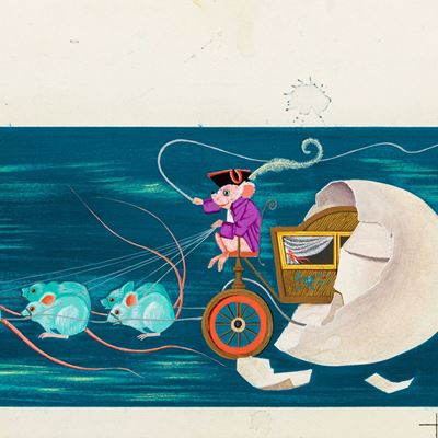 Illustrazione per 'Fiabe francesi', tempera su cartone