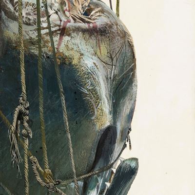 De Gaspari, Illustrazione per 'Moby Dick', tempera su cartone