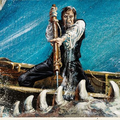 De Gaspari, Moby Dick - Illustrazione originale