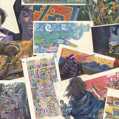 Fiabe sudamericane - 50 illustrazioni originali, tempera su cartone