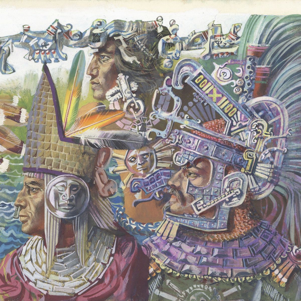 Giorgio De Gaspari - Fiabe sudamericane - 50 illustrazioni originali, tempera su cartone