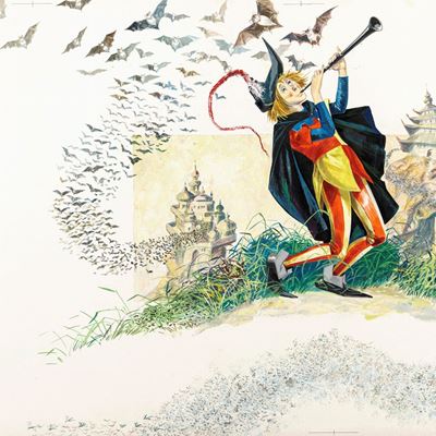Il piffero magico - tempera su cartone