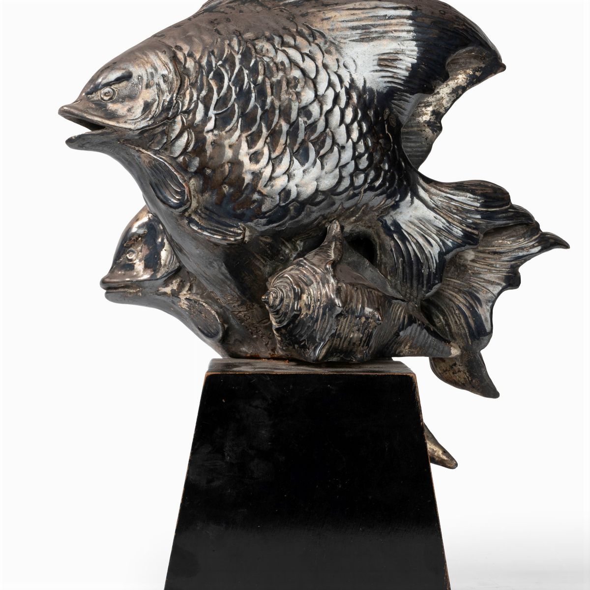 Michele Fabris (attivo in Italia, Metà Secolo XX) - Scultura in Terracotta Ricoperta con Lamina i...