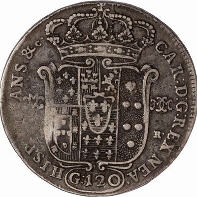 CARLO III DI BORBONE, Piastra da 120 Grana, 1748