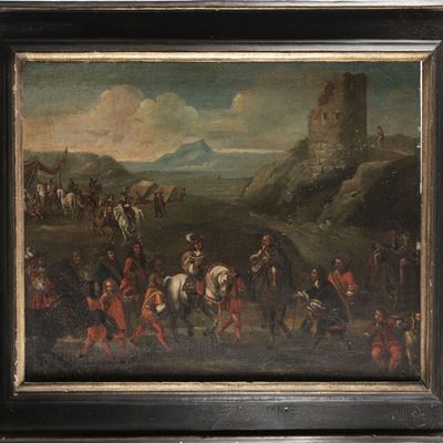 Scena Raffigurante Corteo di Cavalieri