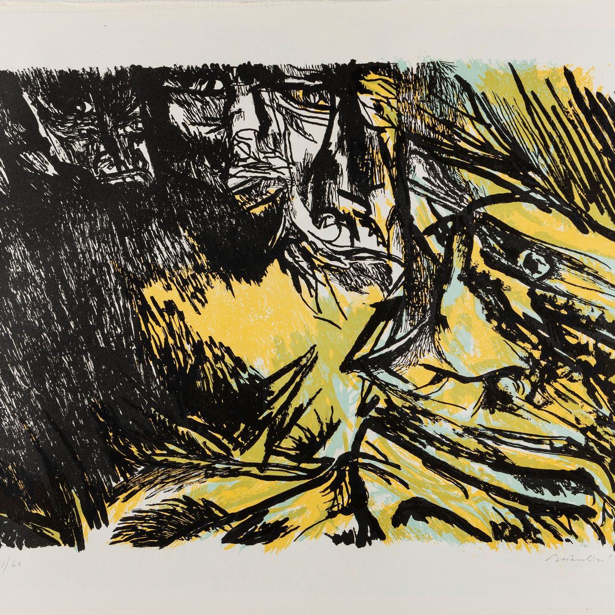 Remo Brindisi - Lotto Composto da 10 Litografie e un Disegno