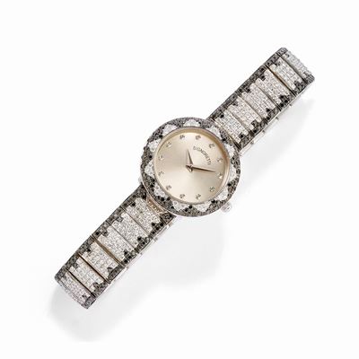 Orologio Signoretti in oro bianco 18k con diamanti