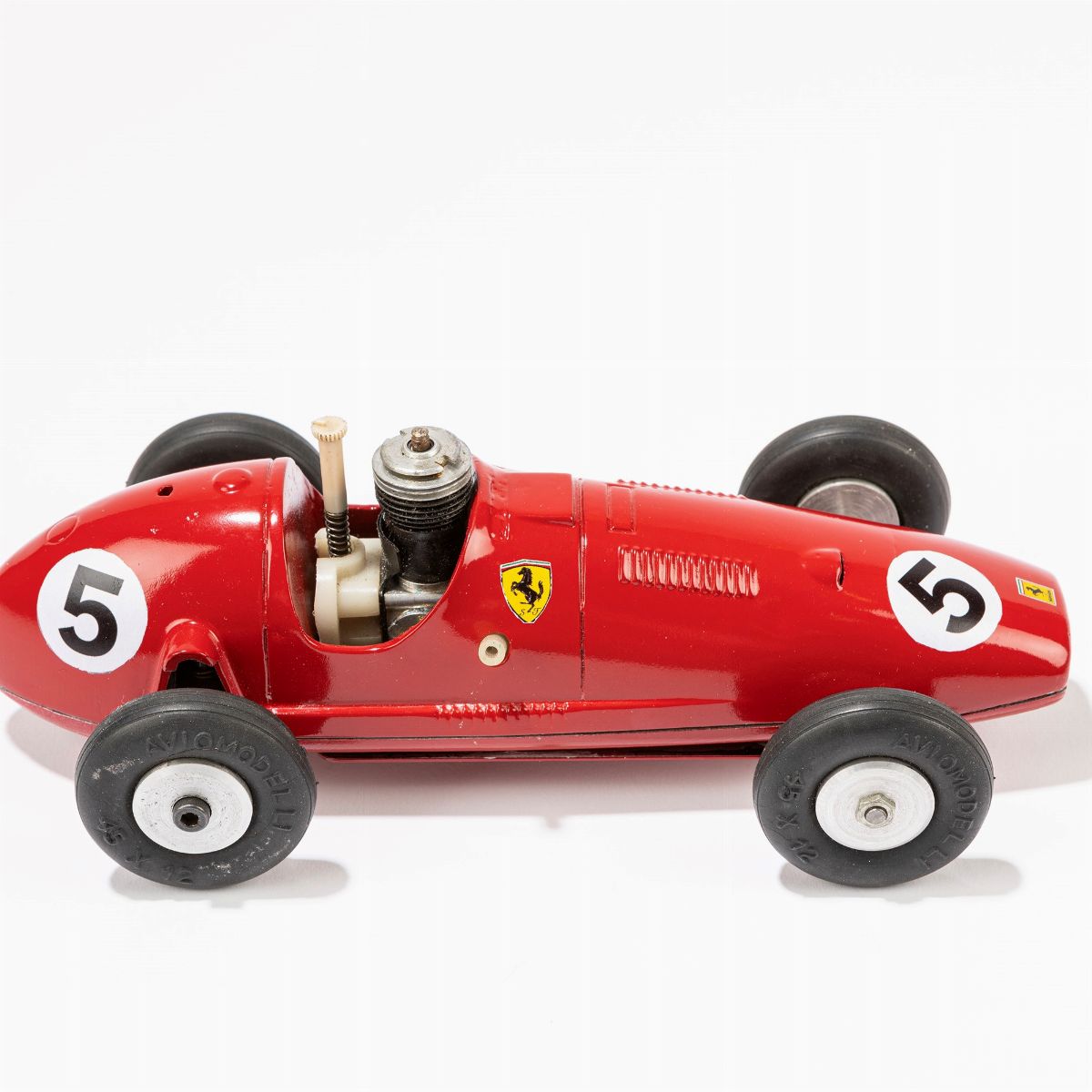 Aviomodelli Ferrari, motore a scoppio statico, cm 22