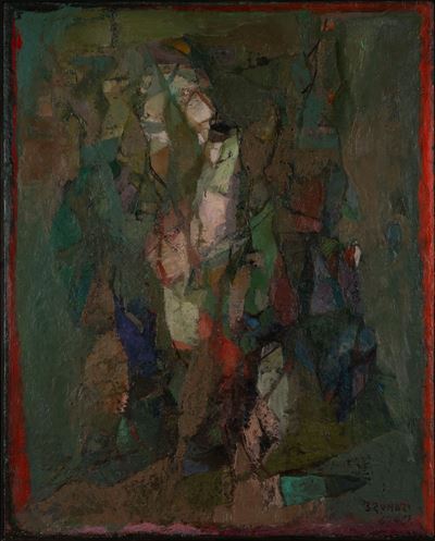 Quando il giorno muore, olio su tela, 1964